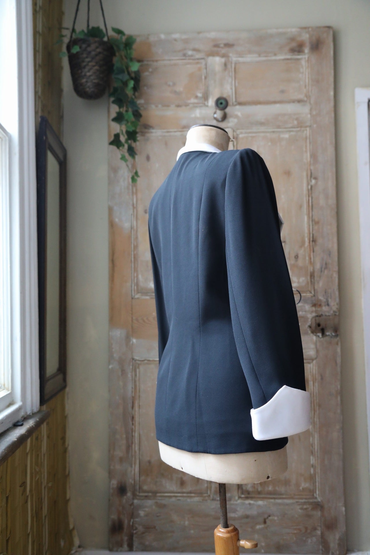 Vintage Frank Usher 1980s classic - elegant blazer - Black jacket