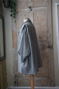 Vintage 1980s statement houndstooth jacket blazer wool mix