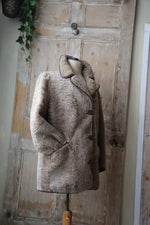 Load image into Gallery viewer, Vintage 1970s sheepskin and leather cropped coat - Smith and sons - England made
