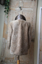 Load image into Gallery viewer, Vintage 1970s sheepskin and leather cropped coat - Smith and sons - England made
