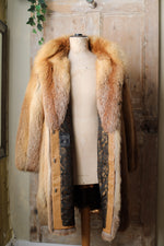 Load image into Gallery viewer, Real 1970s Fur Red Fox Vintage Luxury Coat Furry Jacket Coat Medium
